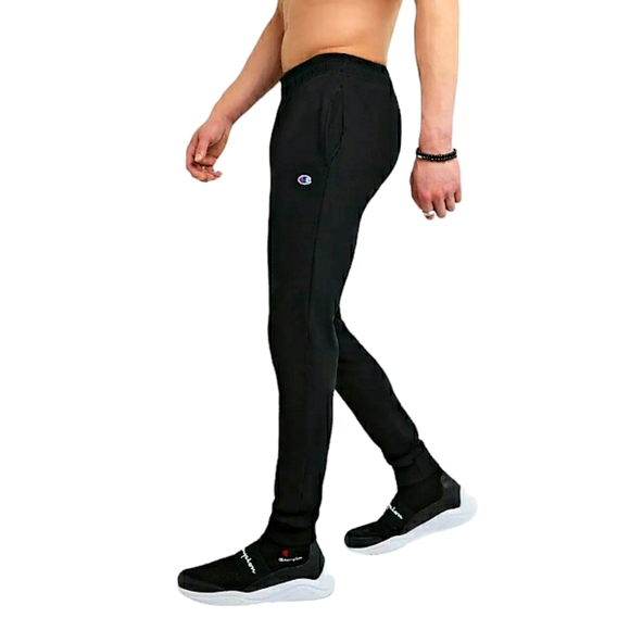 Champion Mens Lightweight Jogger Lounge Pants Black C-patch Logo Medium NWT - Picture 7 of 9